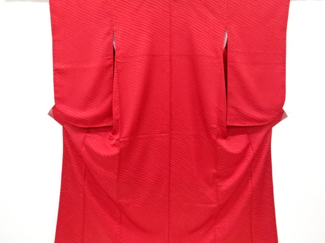 斜め縞模様織り出し二尺袖着物